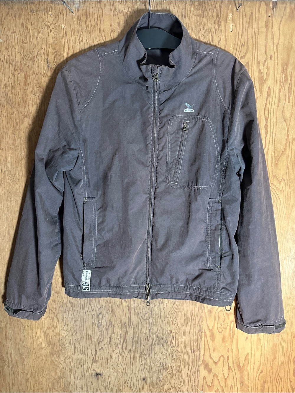 Lightweight Men's Zip Jacket in Charcoal Gray